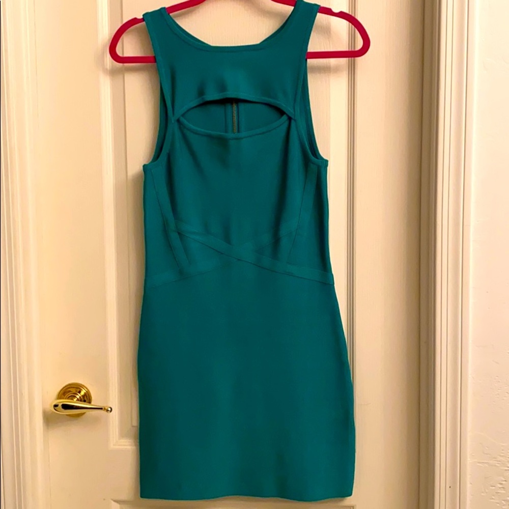 Bebe Green Bodycon Dress
